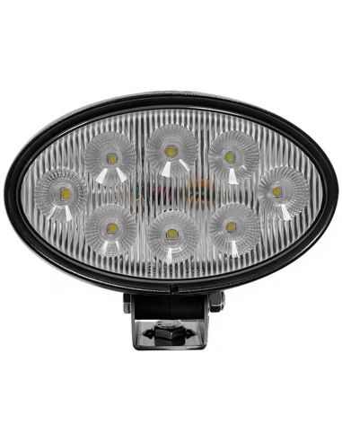 Faro de Trabajo LED Ovalado 56W 5320lm IP69K Conector Deutsch soporte lateral o inferior