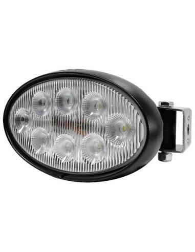 Faro de Trabajo LED Ovalado 56W 5320lm IP69K Conector Deutsch soporte lateral o inferior