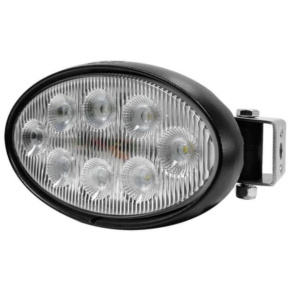 Faro de Trabajo LED Ovalado 56W 5320lm IP69K Conector Deutsch soporte lateral o inferior