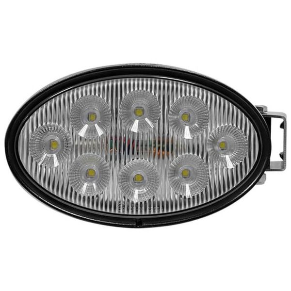 Faro de Trabajo LED Ovalado 56W 5320lm IP69K Conector Deutsch soporte lateral o inferior