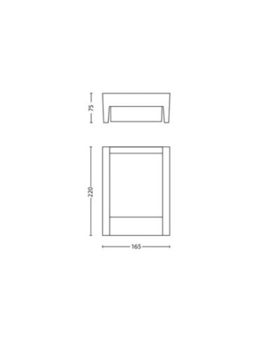 Applique murale extérieure LED en...