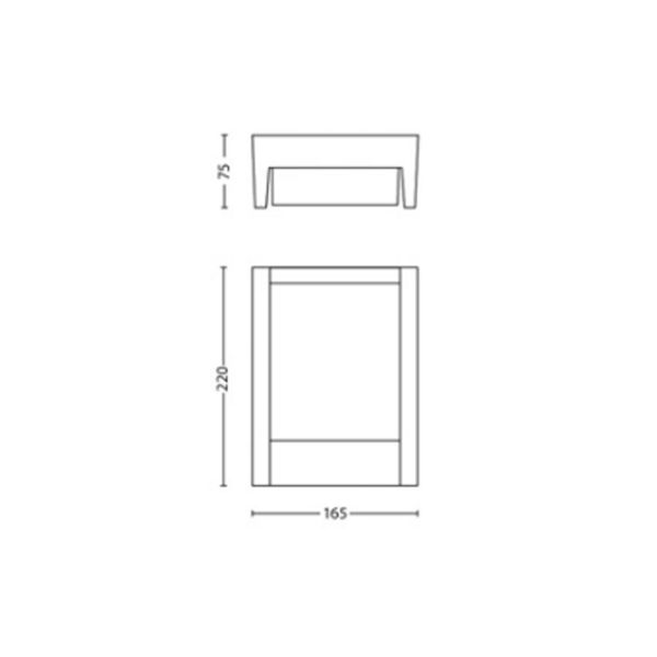 Applique murale extérieure LED en...