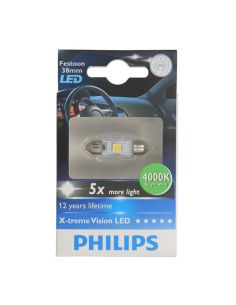 Lâmpada LED PHILIPS FESTOON -38mm- 4000K X-treme Vision LED 12V