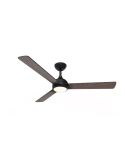 Ventilador de techo LED VELYX 132cm negro/madera oscura 56W 2500lm CCT regulable mando IP20