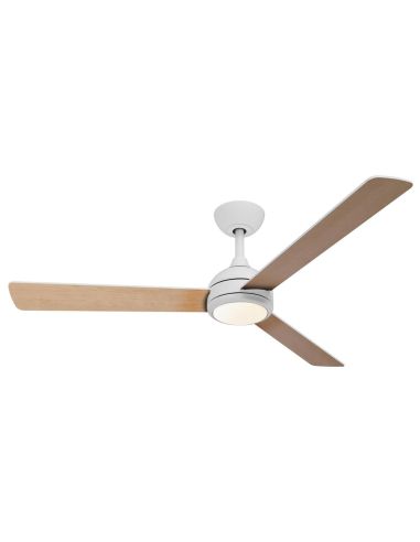 "Lâminas reversíveis VELYX 132cm branco/madeira clara 56W 2500lm CCT ajustável