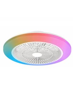 Plafón ventilador LED de techo AMIGO RGB 50cm 40W+20W CCT regulable + RGB mando IP20