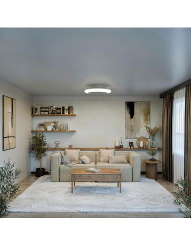 AMIGO RGB 50cm 40W+20W CCT Luminária de ventoinha LED Regulável + Controle Remoto RGB IP20