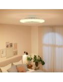 Plafón ventilador LED AMIGO Cielo Estrellado 49cm 42W+20W 4400lm CCT regulable mando IP20