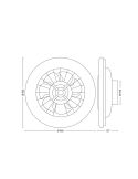 Plafón ventilador LED AMIGO Cielo Estrellado 49cm 42W+20W 4400lm CCT regulable mando IP20