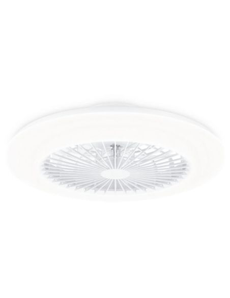 Plafón Ventilador LED AMIGO Cielo Estrellado 57cm 25W+60W 6500lm CCT regulable mando IP20