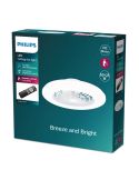 Plafón Ventilador LED AMIGO Cielo Estrellado 57cm 25W+60W 6500lm CCT regulable mando IP20