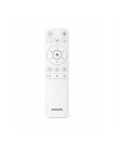 Ventilador de techo LED BLISS madera 28W+35W 4500lm CCT regulable DC mando IP20 Ø106cm