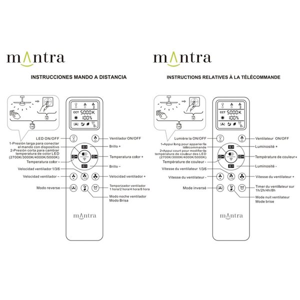 Plafón Ventilador LED CERÁMICA M blanco cerámica/madera Ø1220mm 20W CCT 3000-5000K 2520lm DC