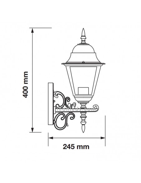 Applique murale d'extérieur blanche IP44 avec douille E27 par Vtac au meilleur prix | leonleds.com