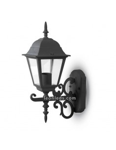 Aplique de pared para exterior IP44 de VTac con acabado negro al mejor precio | LeonLeds Iluminación