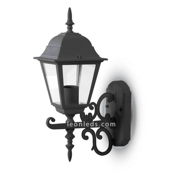 Aplique de pared para exterior IP44 de VTac con acabado negro al mejor precio | LeonLeds Iluminación