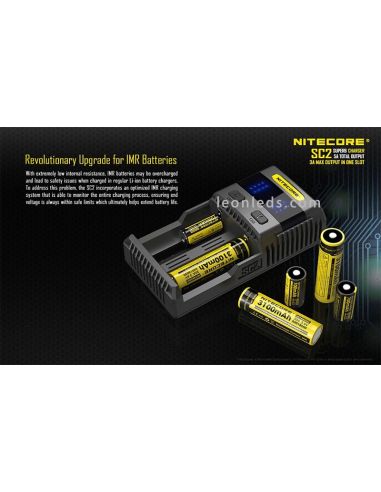 Nitecore SC2 Cargador | Cargador nitecore SC2 | LeonLeds Iluminación
