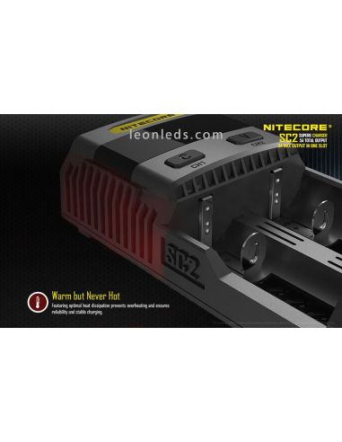 Nitecore SC2 Cargador | Cargador nitecore SC2 | LeonLeds Iluminación