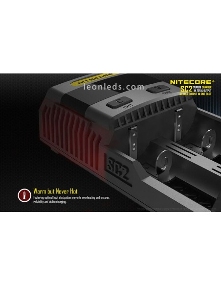 Nitecore SC2 Cargador | Cargador nitecore SC2 | LeonLeds Iluminación