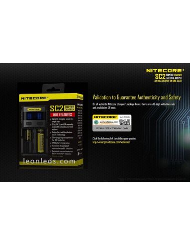 Nitecore SC2 Cargador | Cargador nitecore SC2 | LeonLeds Iluminación