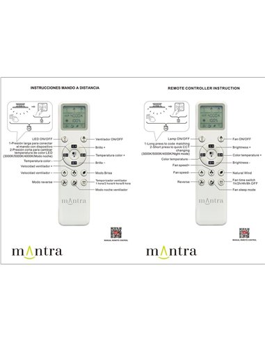 Ventilador de techo tipo plafón LED ONA negro madera Ø700mm 18W 2520lm CCT 3000-5000K motor DC silencioso