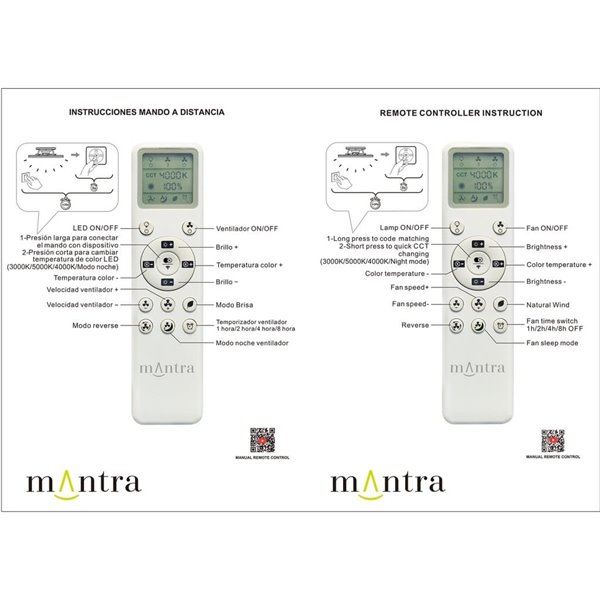 Ventilador de techo tipo plafón LED ONA negro madera Ø700mm 18W 2520lm CCT 3000-5000K motor DC silencioso