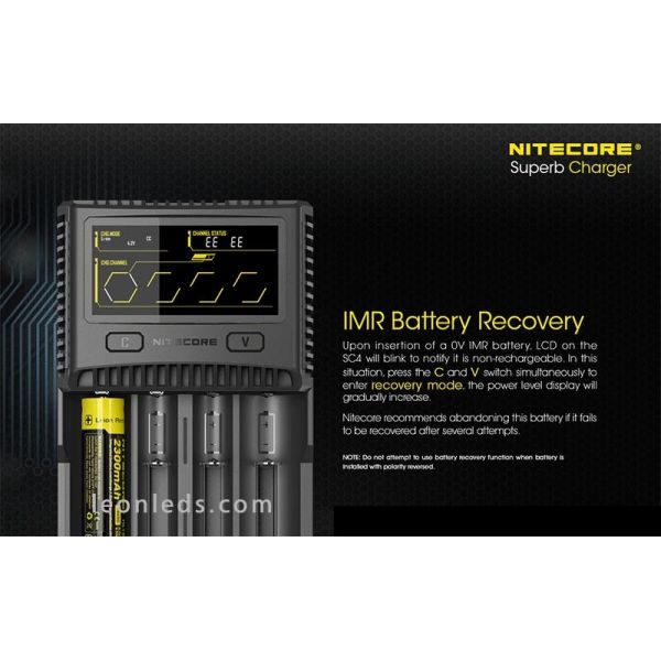 Nitecore SC4 Batterieladegerät 4...