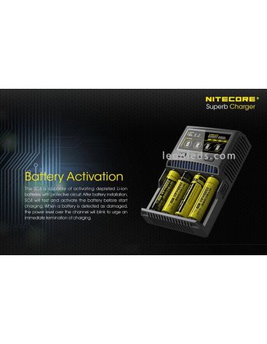 Carregador de bateria Nitecore SC4 4...