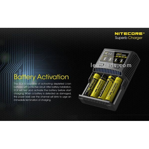 Chargeur de batteries Nitecore SC4 4...