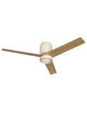Plafón Ventilador LED CERÁMICA M blanco cerámica/madera Ø1220mm 20W CCT 3000-5000K 2520lm DC