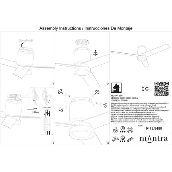 Ventoinha luz LED, cerâmica M bege/madeira, Ø1220mm, 20W, CCT 3000-5000K, 2520lm, DC