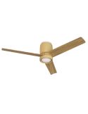 Plafón Ventilador LED CERÁMICA M beige cerámica/madera Ø1220mm 20W CCT 3000-5000K 2520lm DC
