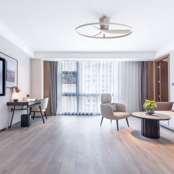 Plafón Ventilador LED NEPAL II grande blanco Ø1000mm 44W CCT 3000-5000K 4000lm DC