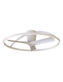 Plafón Ventilador LED NEPAL II grande blanco Ø1000mm 44W CCT 3000-5000K 4000lm DC