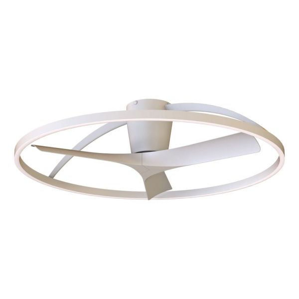 Plafón Ventilador LED NEPAL II grande blanco Ø1000mm 44W CCT 3000-5000K 4000lm DC