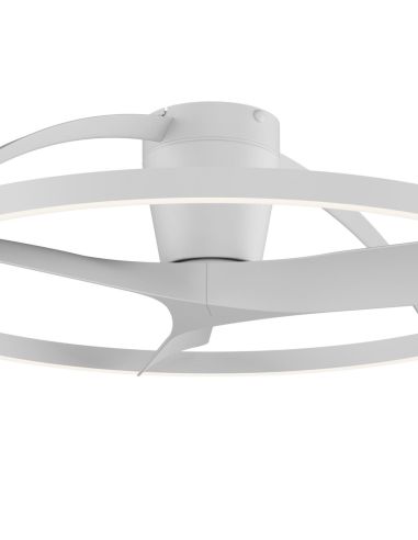 Plafón Ventilador LED NEPAL II grande blanco Ø1000mm 44W CCT 3000-5000K 4000lm DC