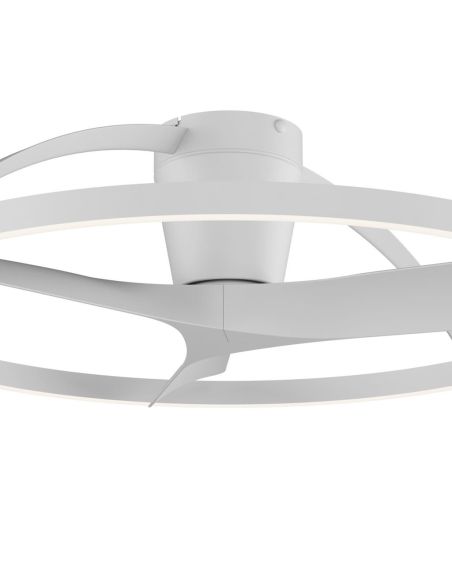Plafón Ventilador LED NEPAL II grande blanco Ø1000mm 44W CCT 3000-5000K 4000lm DC