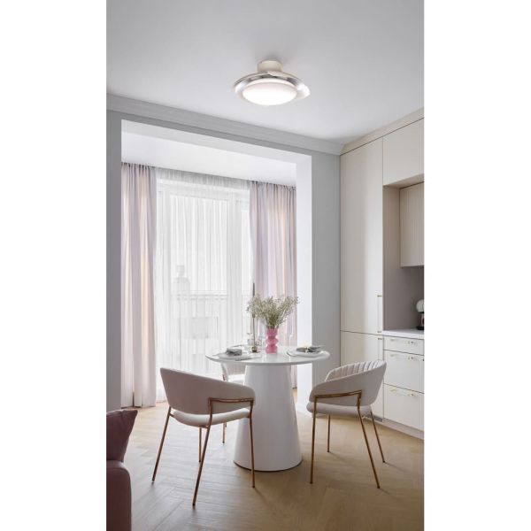 Plafón Ventilador LED ALOHA II blanco Ø830mm 40W 4200lm CCT 3000-5000K motor 25W DC silencioso