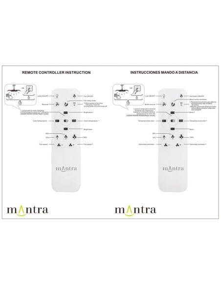 Plafón Ventilador LED ALOHA II blanco Ø830mm 40W 4200lm CCT 3000-5000K motor 25W DC silencioso