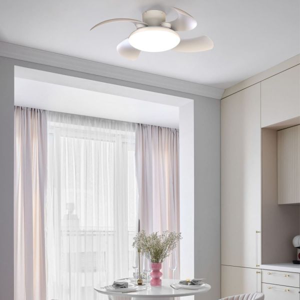 Ventoinha LED ALOHA II, branco, Ø830mm, 40W, 4200lm, temperatura de cor 3000-5000K, motor silencioso de 25W DC