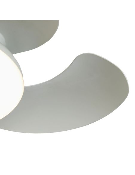 Ventilateur Ventilateur LED ALOHA II, blanc, Ø 830 mm, 40 W, 4 200 lm, température de couleur 3 000-5 000 K, moteur silencieux C