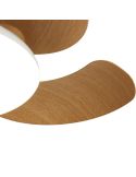 Plafón Ventilador LED ALOHA II blanco madera Ø830mm 40W 4200lm CCT 3000-5000K 25W DC silencioso