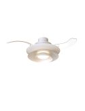 Ventilateur de plafond moderne à pales rétractables, LED ACONCAGUA blanc Ø1060mm 20W 2520lm CCT 3000-5000K DC