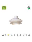 Ventilador tipo plafón moderno con aspas retráctiles LED ACONCAGUA blanco Ø1060mm 20W 2520lm CCT 3000-5000K DC