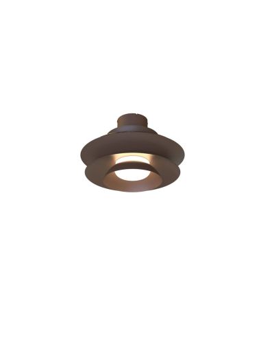 Ventilador tipo plafón moderno con aspas retráctiles LED ACONCAGUA café Ø1060mm 20W 2520lm CCT 3000-5000K DC