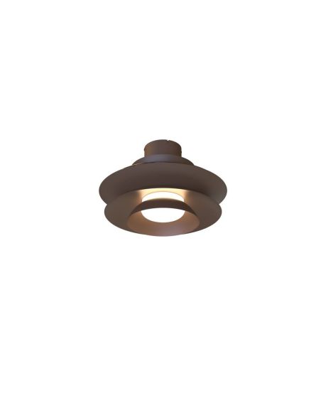Ventilador tipo plafón moderno con aspas retráctiles LED ACONCAGUA café Ø1060mm 20W 2520lm CCT 3000-5000K DC