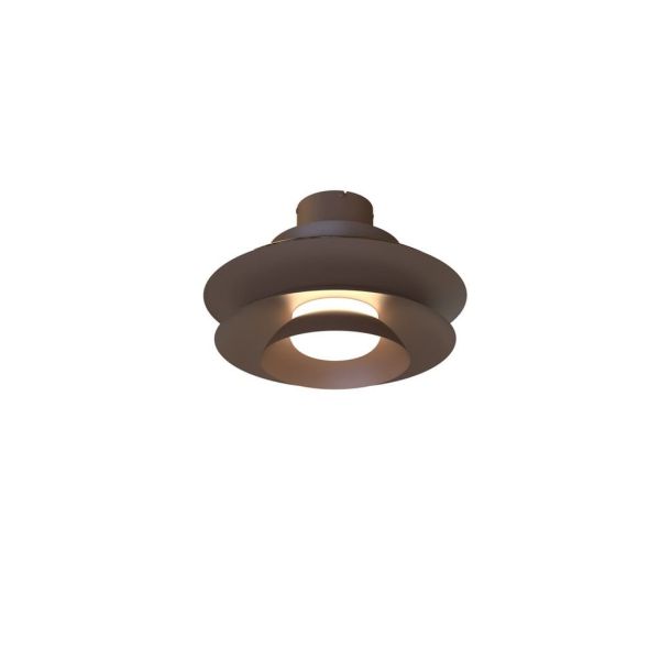 Ventilador tipo plafón moderno con aspas retráctiles LED ACONCAGUA café Ø1060mm 20W 2520lm CCT 3000-5000K DC