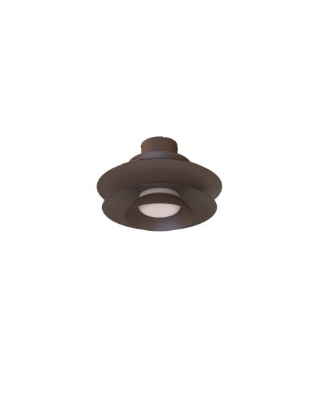 Ventilador tipo plafón moderno con aspas retráctiles LED ACONCAGUA café Ø1060mm 20W 2520lm CCT 3000-5000K DC