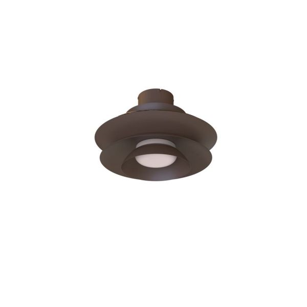 Ventilador tipo plafón moderno con aspas retráctiles LED ACONCAGUA café Ø1060mm 20W 2520lm CCT 3000-5000K DC