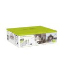 Ventilador tipo plafón moderno con aspas retráctiles LED ACONCAGUA café Ø1060mm 20W 2520lm CCT 3000-5000K DC